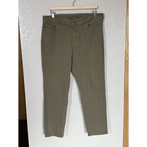Mountain Hardware Womens Twill Ankle Pants Size 14 Olive Straight Leg Jean